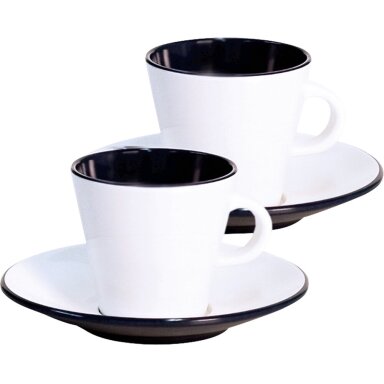 Espreso kavos rinkinys Linea Black 4 vnt.