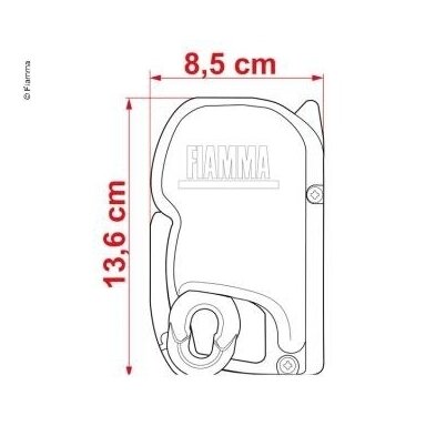 F45s sieninis tentas skirtas integruotiems kemperiams 4m F45s sieninis tentas skirtas integruotiems kemperiams 4m