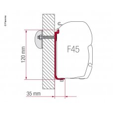 FIAMMA markizės sieninis adapteris F45 AS110 190-230cm