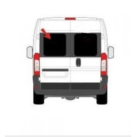 Fiat Ducato galinių durų kairės pusės langas