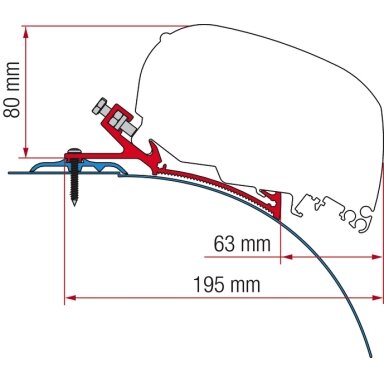 Fiamma Adapter Kit F80 Laika Kreos nuo 2021 m