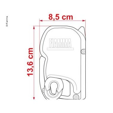 Fiamma markizė F45S 3,75 m Royal Grey, korpusas tamsiai juodas Fiamma markizė F45S 3,75 m Royal Grey, korpusas tamsiai juodas
