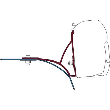 Fiamma markizės F45 laikiklio komplektas Fiat Ducato nuo 2006-06 su stogo bagažine