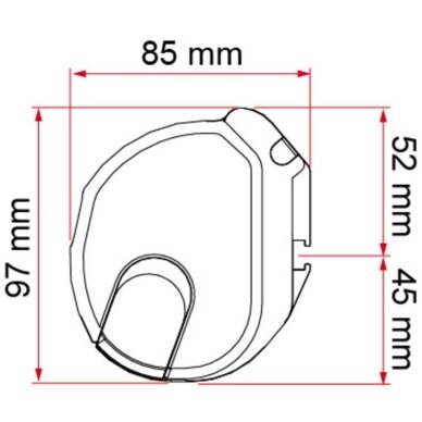 Fiama F35 PRO markizė mikroautobusams 260 cm, juodas korpusas, karališkos pilkos spalvos audinys 2 Fiama F35 PRO markizė mikroautobusams 260 cm, juodas korpusas, karališkos pilkos spalvos audinys 2