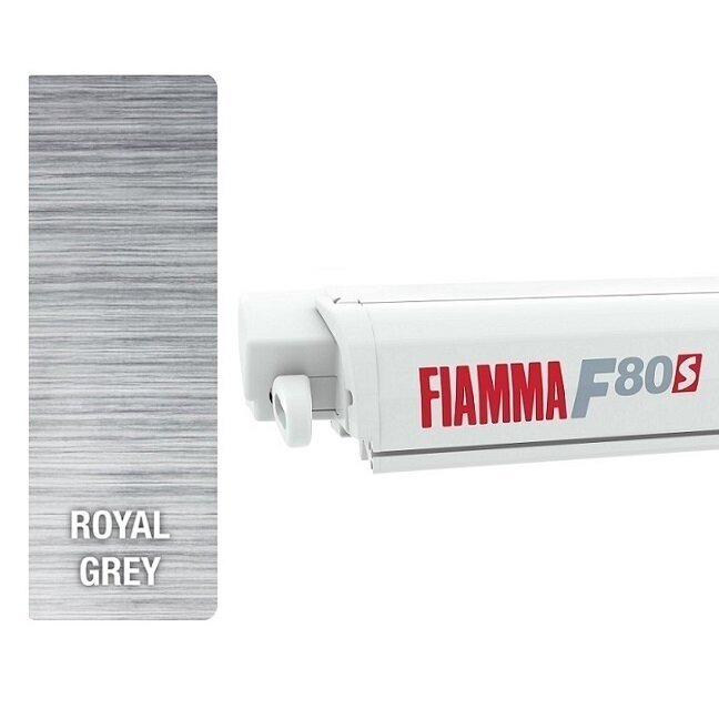 Fiamma F80s stoginė markizė balta, tentas pilkas Fiamma F80s stoginė markizė balta, tentas pilkas