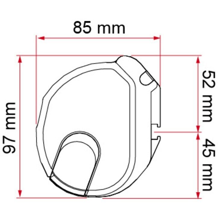 Fiama F35 PRO markizė mikroautobusams 260 cm, juodas korpusas, karališkos pilkos spalvos audinys 2 Fiama F35 PRO markizė mikroautobusams 260 cm, juodas korpusas, karališkos pilkos spalvos audinys 2