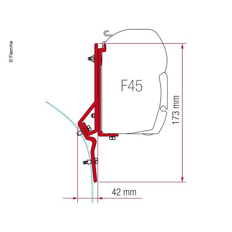 Fiamma Adapterio rinkinys Ducato