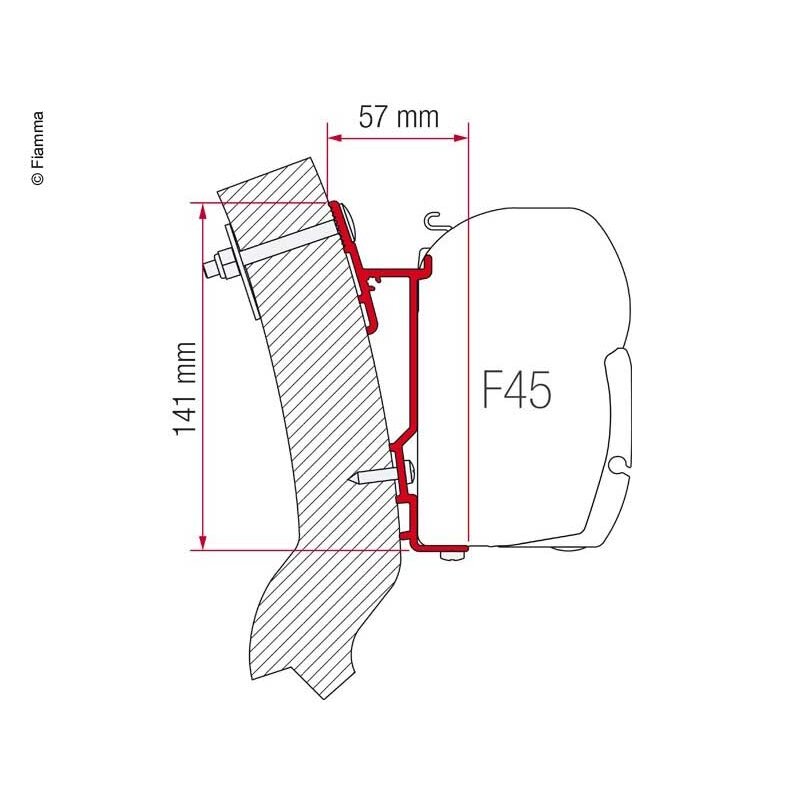 Fiamma markizės adapteris Wingamm Oasi 230m