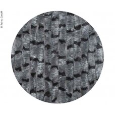 Fleece užuolaida 56x185 pilka/juoda