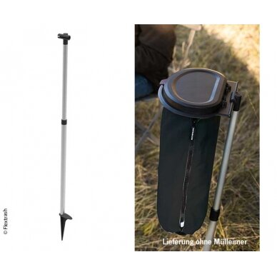 Flextrash bin Campstick, juoda, 75–90 cm