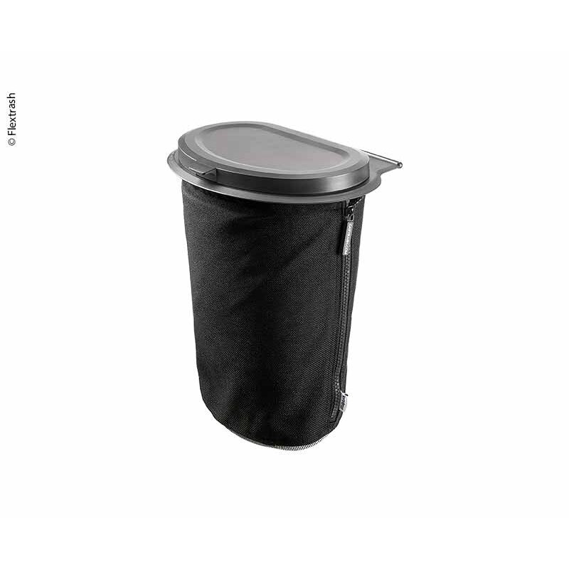 Flextros bin, 5L, juoda, biologiškai skaidi medžiaga