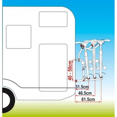 Galinis laikiklis Carry Bike CL skirtas 2 dviračiams 3 Galinis laikiklis Carry Bike CL skirtas 2 dviračiams 3