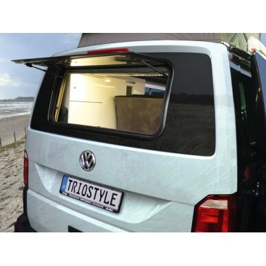 Galinis langas 960x450 mm, skirtas VW T6, S7P 5000 varstomiems langams Galinis langas 960x450 mm, skirtas VW T6, S7P 5000 varstomiems langams