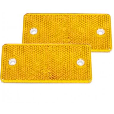 Geltonas atšvaitas – stačiakampis 94 x 44 mm Geltonas atšvaitas – stačiakampis 94 x 44 mm