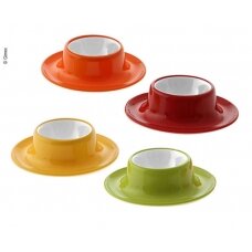Gimex 4vnt.
4 spalvų kiaušinių puodelių rinkinys Rainbow