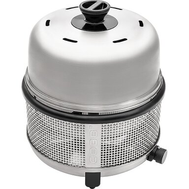 Grill Premier+ dujinis grilis deluxe su grilio plokšte Griddle Plus+ sidabrinė