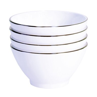 Grūdų dubenėlių rinkinys Linea Black 4 dalių.