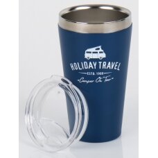 HOLIDAY TRAVEL - nerūdijančio plieno vakuuminis puodelis su dangteliu