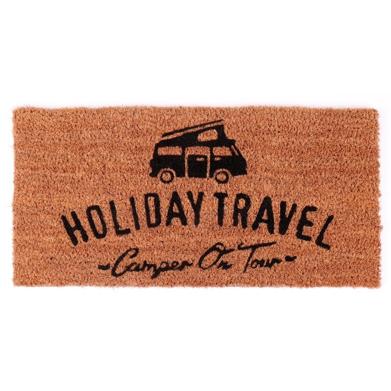 HOLIDAY TRAVEL kokosinis kilimėlis su spauda 50x25 cm