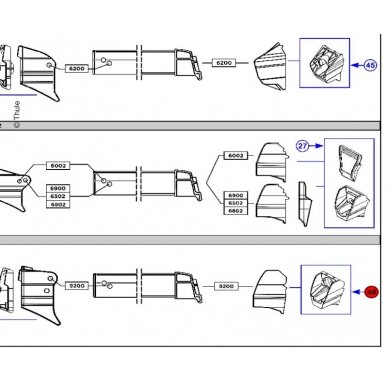 Įdėk Lead Rail 9200 2vnt Įdėk Lead Rail 9200 2vnt