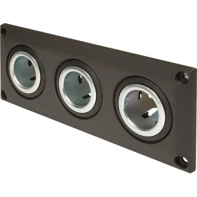 Integruotas lizdas EV su 3 maitinimo lizdais 12-24 V