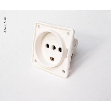 Integruotas lizdas 230V pwhite