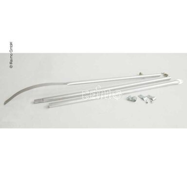 Įtempimo strypas išlenktas 210-275cm aliuminio Ø25mm 3 dalių
