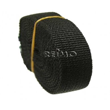 Įtempimo diržas juodas 40mm bėginis metras 1 Įtempimo diržas juodas 40mm bėginis metras 1