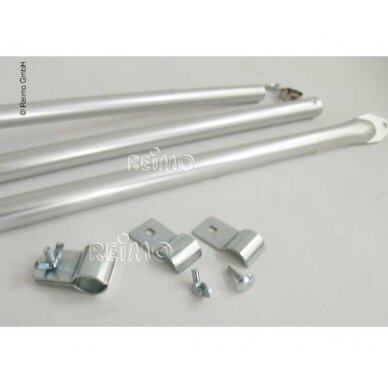 Įtempimo strypas išlenktas 210-275cm aliuminio Ø25mm 3 dalių 1