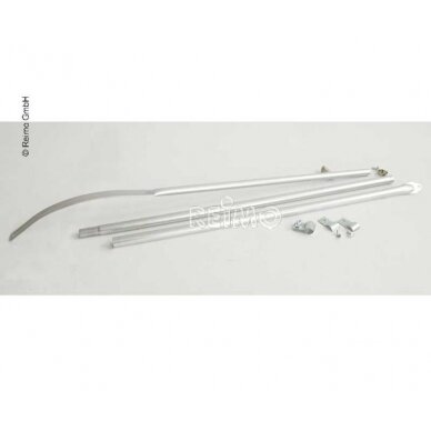 Įtempimo strypas išlenktas 210-275cm aliuminio Ø25mm 3 dalių Įtempimo strypas išlenktas 210-275cm aliuminio Ø25mm 3 dalių