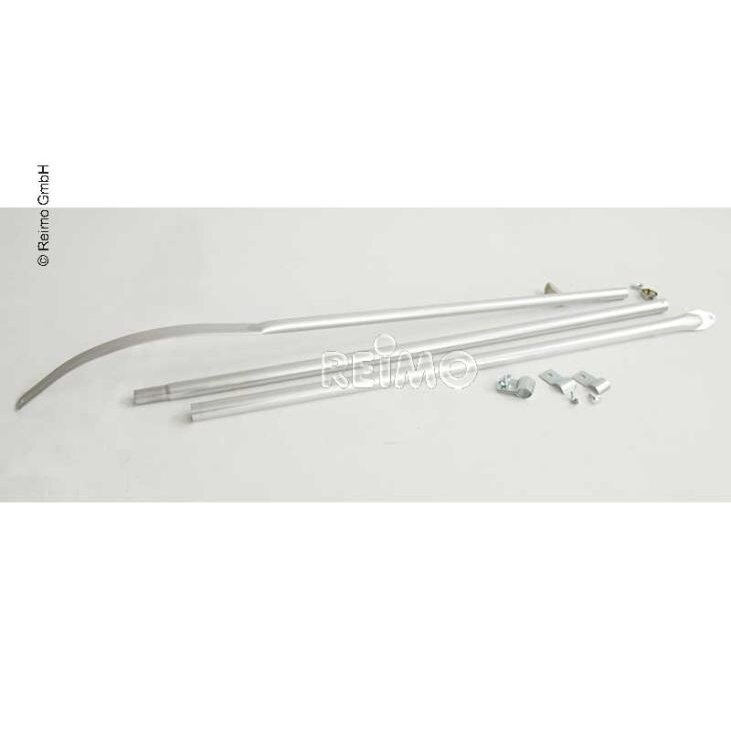 Įtempimo strypas išlenktas 210-275cm aliuminio Ø25mm 3 dalių Įtempimo strypas išlenktas 210-275cm aliuminio Ø25mm 3 dalių
