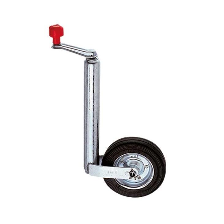 Jockey ratas 200x50mm, D 48mm, kieta guma su metaliniu ratlankiu Jockey ratas 200x50mm, D 48mm, kieta guma su metaliniu ratlankiu