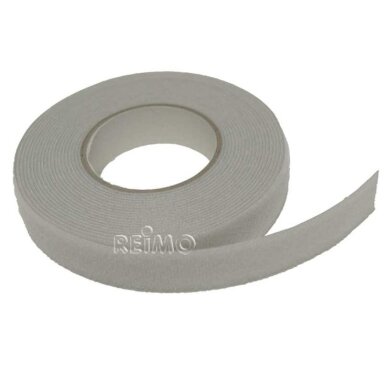 Juosta su kabliuku, vilnos dalis 10 mm (pilka) 5 m