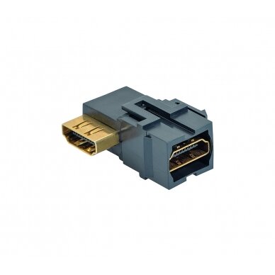 Jungtis HDMI apvyniota, juoda