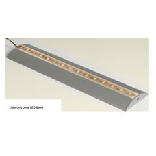 Karbest aliuminio profilis LED juostoms, ilgis 1,5m, pusapvalis