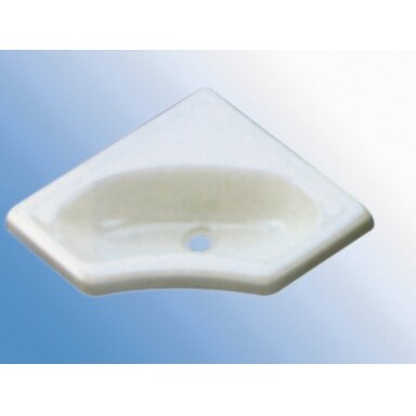 Kampinis praustuvas Mini 345x345x116mm, baltas