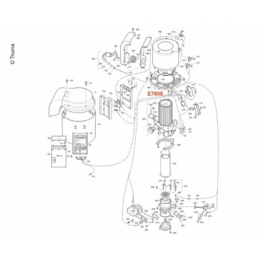 Kaitinimo elementas 230V kabelis baltas 1