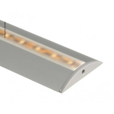 Karbest aliuminio profilis LED juostoms, ilgis 1,5m, pusapvalis 6