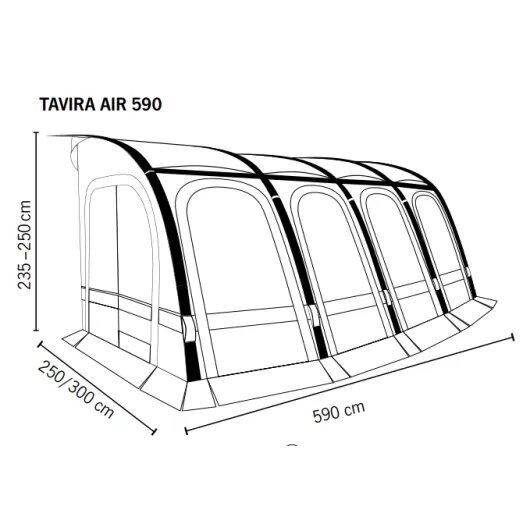 Karavano oro markizė TAVIRA AIR 590 8