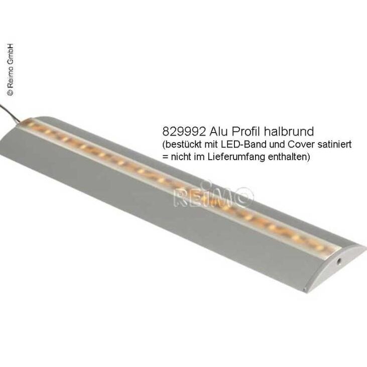 Karbest aliuminio profilis LED juostoms, ilgis 1,5m, pusapvalis 2 Karbest aliuminio profilis LED juostoms, ilgis 1,5m, pusapvalis 2