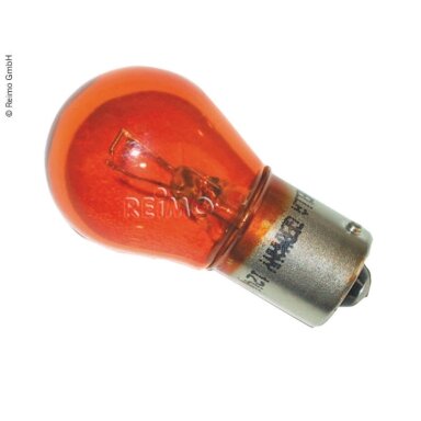 Keičiama lemputė 12V/21W geltona, bazė BA15S Keičiama lemputė 12V/21W geltona, bazė BA15S