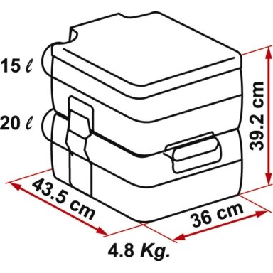Kempingo tualetas Fiamma Bi Pot 39