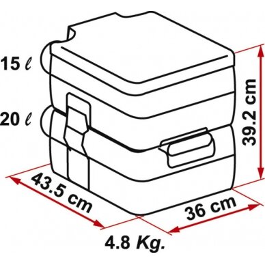 Kempingo tualetas Fiamma Bi Pot 39 1