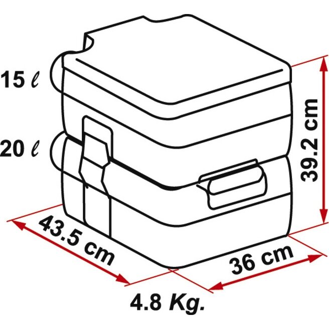 Kempingo tualetas Fiamma Bi Pot 39 1