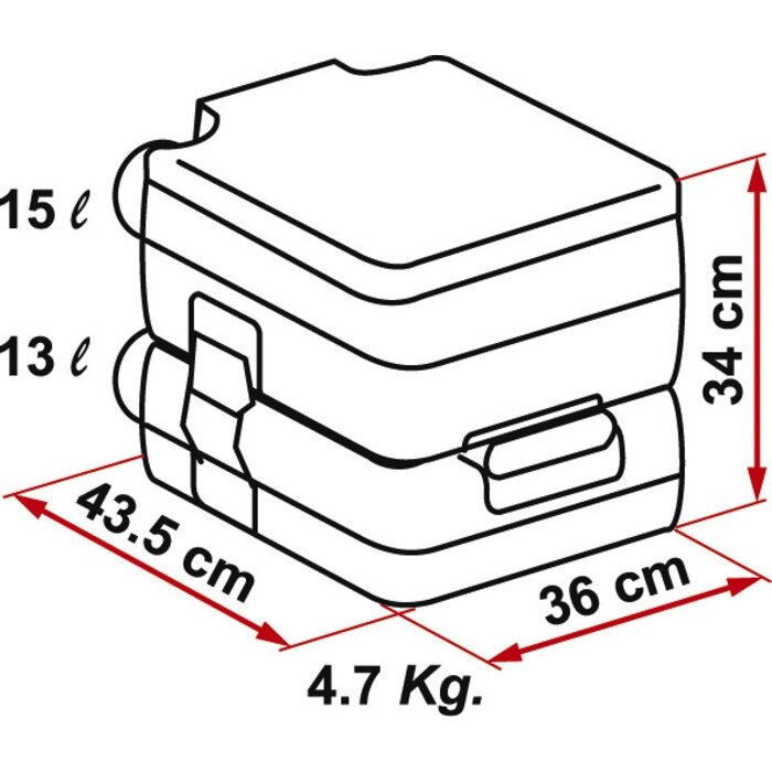 Kempingas tualetas Fiamma Bi-Pot 34 1