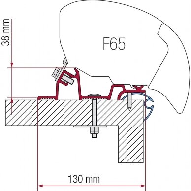 Komplektas Caravan Standard 2 atramos 50cm 2 atramos 30cm Komplektas Caravan Standard 2 atramos 50cm 2 atramos 30cm