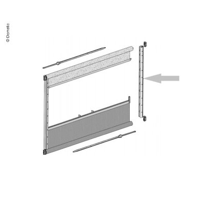 Kreipiantis bėgelis 500mm 2vnt