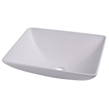 Kvadratinis praustuvas baltas, matmenys: 400x300mm H135mm