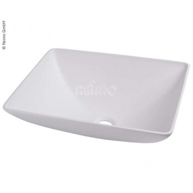 Kvadratinis praustuvas baltas, matmenys: 350x260mm H135mm Kvadratinis praustuvas baltas, matmenys: 350x260mm H135mm