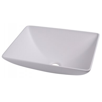 Kvadratinis praustuvas baltas, matmenys: 400x300mm H135mm Kvadratinis praustuvas baltas, matmenys: 400x300mm H135mm
